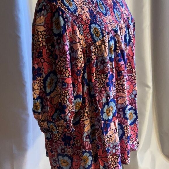 NWOT TERRA & SKY tunic style top in bright, vibrant colors size 3x - Picture 5 of 12
